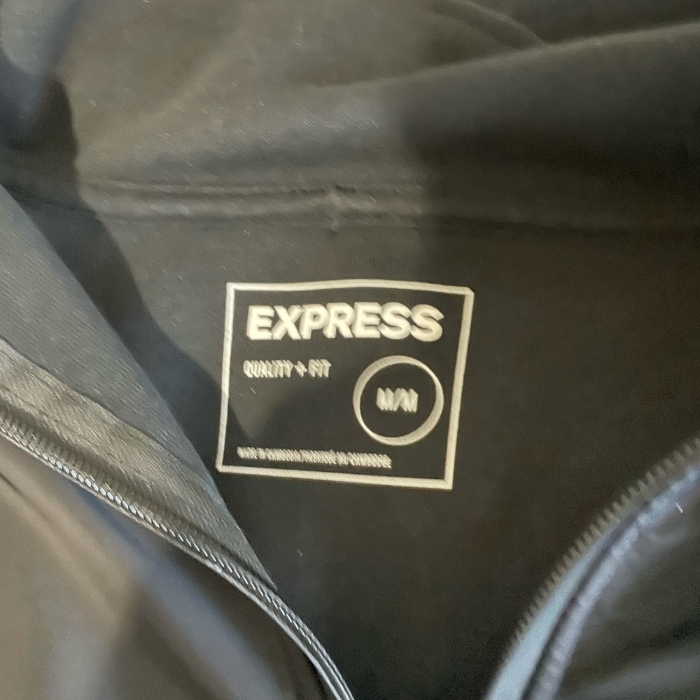 Express Black Quarter-Zip Pullover - image 4